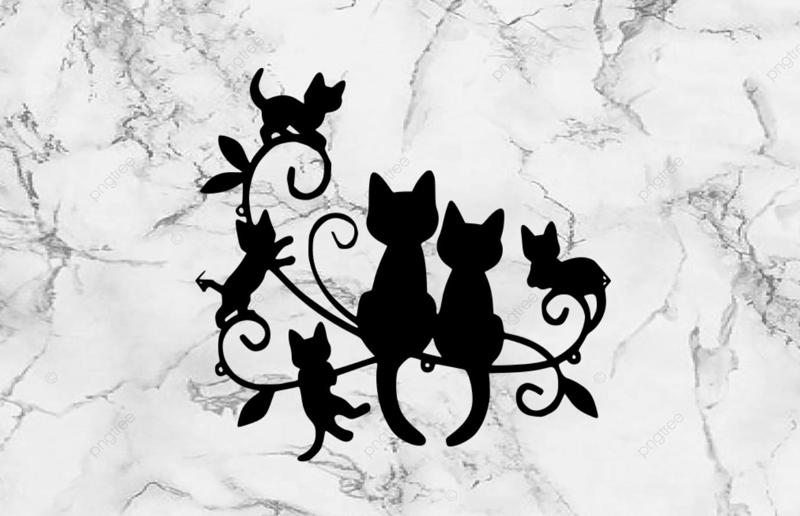 love cat kittens mural painting mascot realistic art mascot