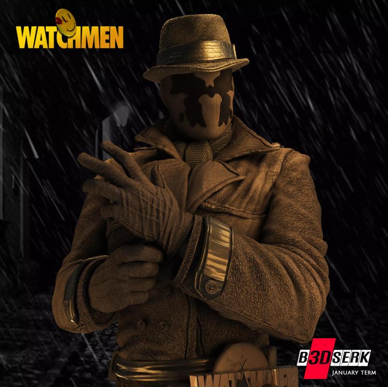 B3DSERK January Term Rorschach Bust