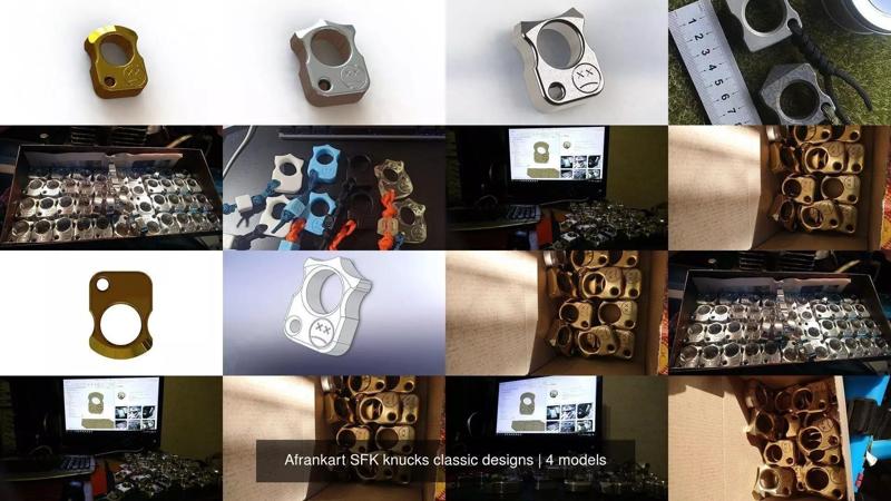 Afrankart SFK knucks classic designs 3D Model Collection