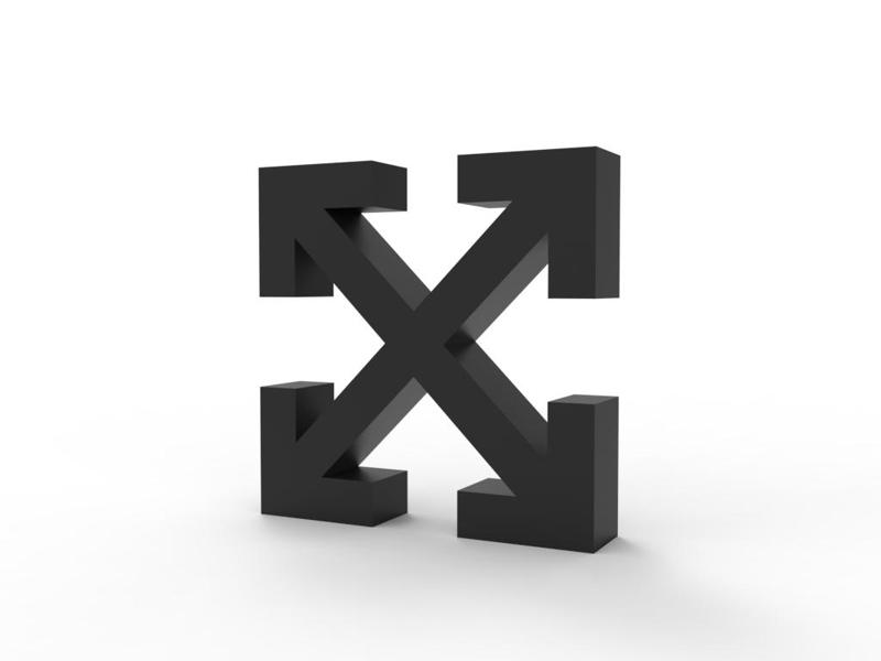 OFF WHITE LOGO SIGN TABLETOP DECOR