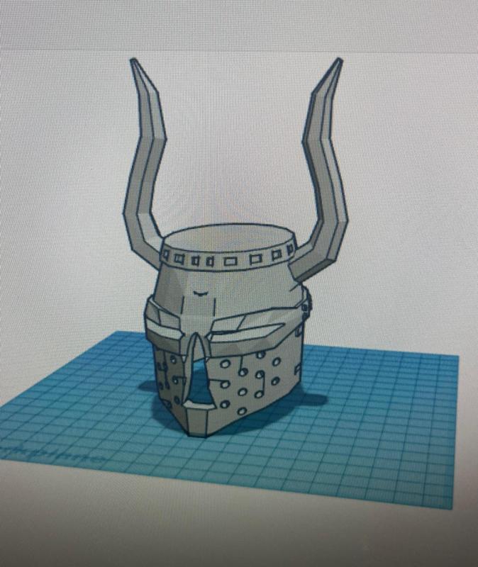 Teutonic Knight Helmet with skinny horns