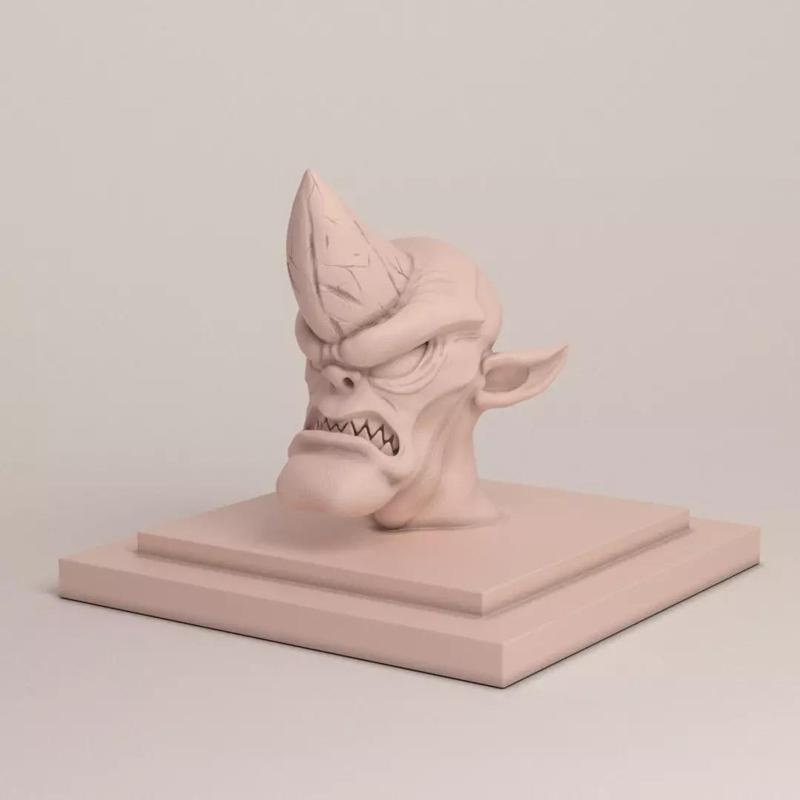 3D printable Cobold Head