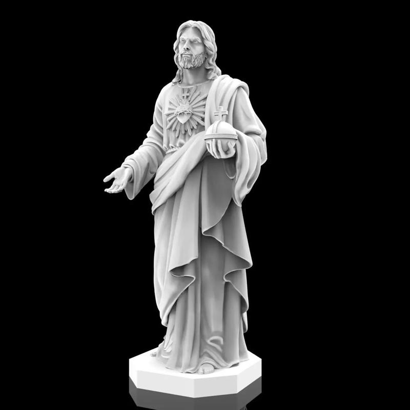 Jesus Christian Missionary High Precision Portrait Sculpture