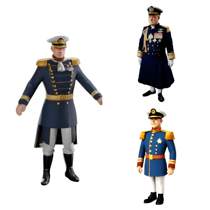 Naval Officer Figurine Collection