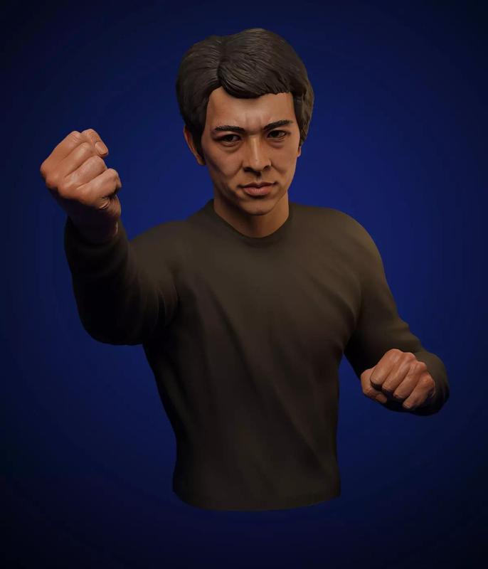 Jet Li 3d bust