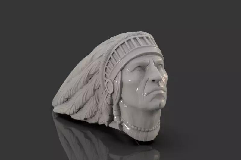 Indian 3D model head