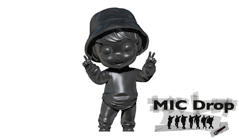 BTS Jung Kook Jung Kook animated Chibi Funko in MIC DROP