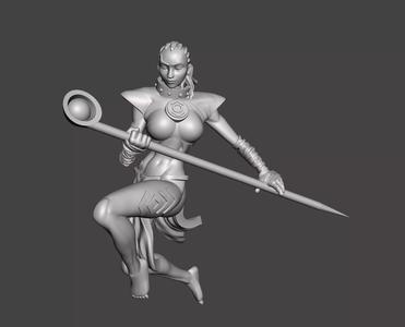 indigo 3d model with base ready for 3d printing STL