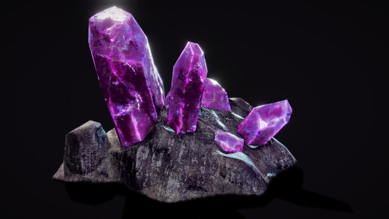 Purple crystal