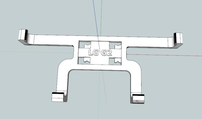 LG G2 cell phone holder car mount (with case)