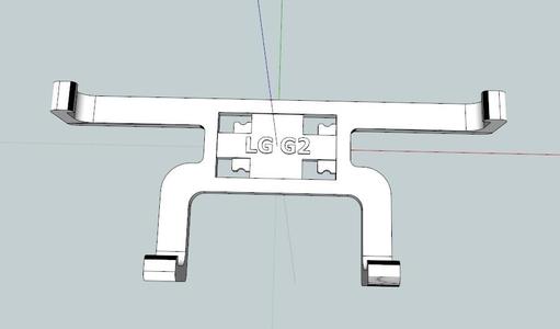 LG G2 cell phone holder car mount (with case)