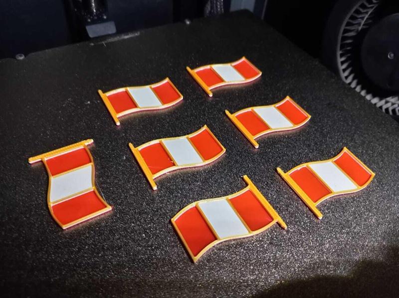 Broche bandera del Perú