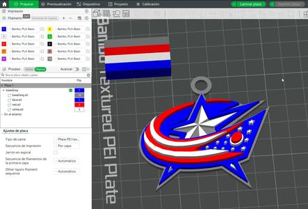 NHL columbus blue jackets keychain shield color printable