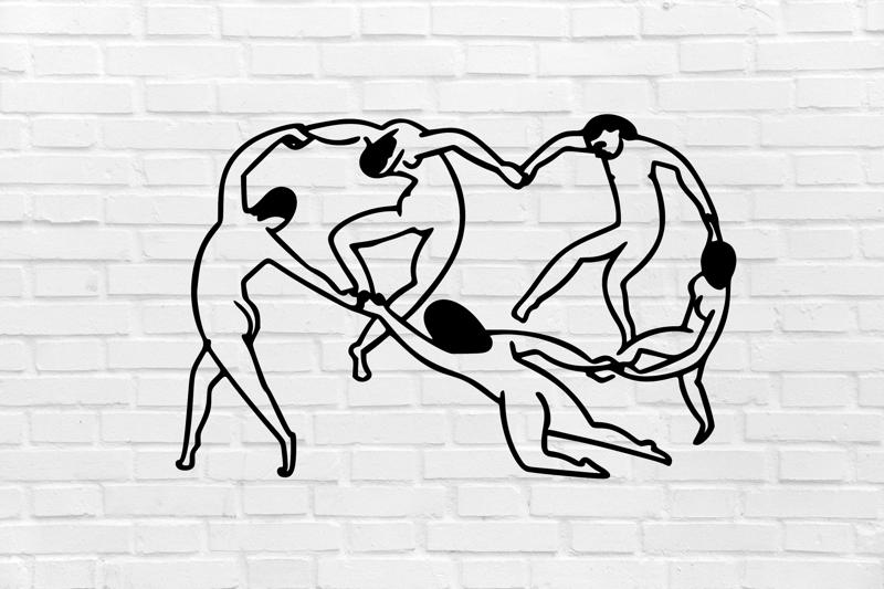 WALL DECORATION 3 MAtisse dancers