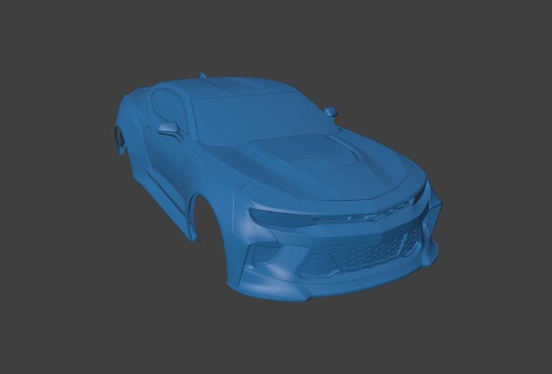 RC BODY 2018 CAMARO ZL1 CHEVROLET 1/10 3D PRINT STL