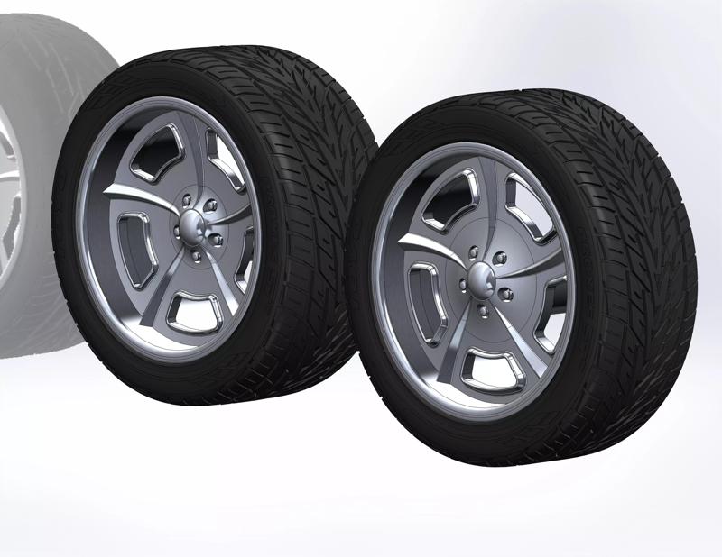 Custom wheels HRBB Twisted Columbus for your scale model