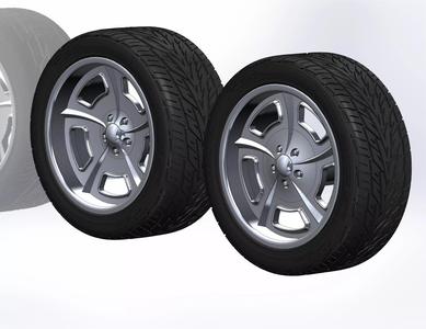 Custom wheels HRBB Twisted Columbus for your scale model