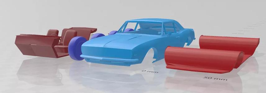 1967 Chevrolet Camaro RS 327 V-8 - Separate Parts Model