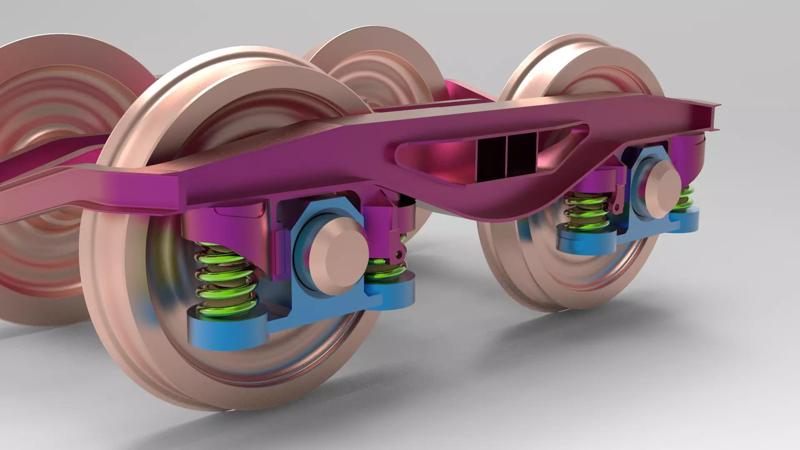 Train bogie railway set Y25