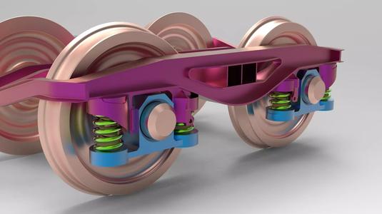 Train bogie railway set Y25