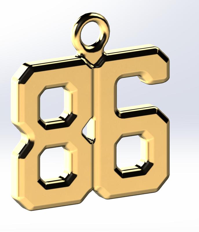 Chrissy 86 Necklace Pendant