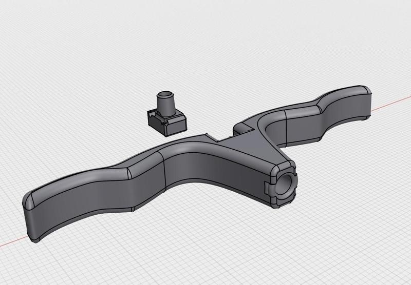 Salad spinner handle