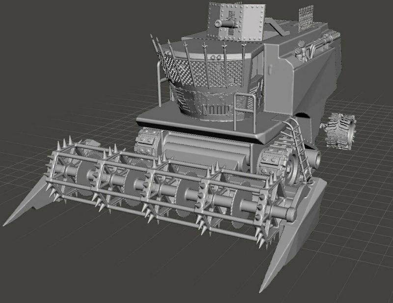 Bitume/Gaslands Combine Harvester post-apocalyptic