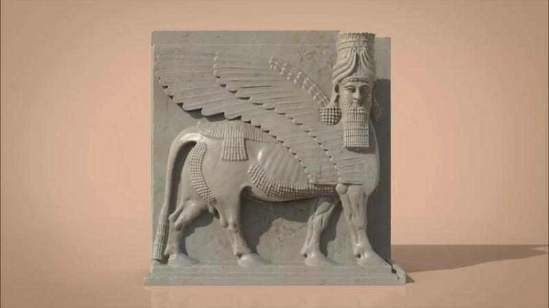 Assyrian Human headed winged bull