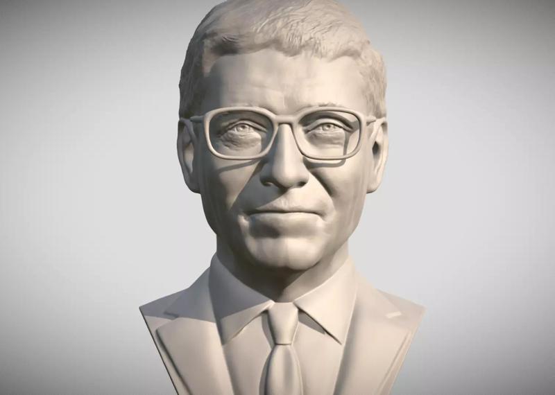 Bill Gates bust