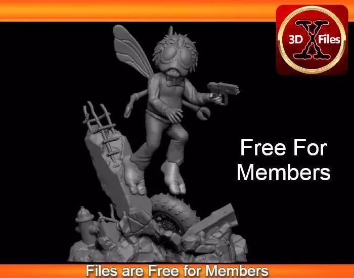 Baxter Stockman - TMNT Statue - Teenage Mutant Ninja Turtles