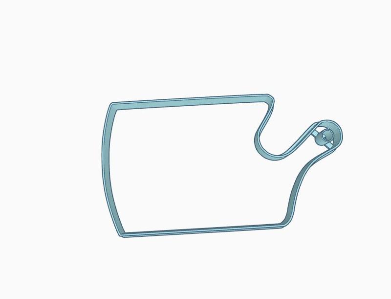 CUTTER CHOPPING BOARD COOKIE CLAY CERAMIC TABLE BOARD 12