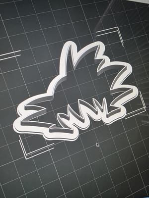 Goku hair cookie cutter