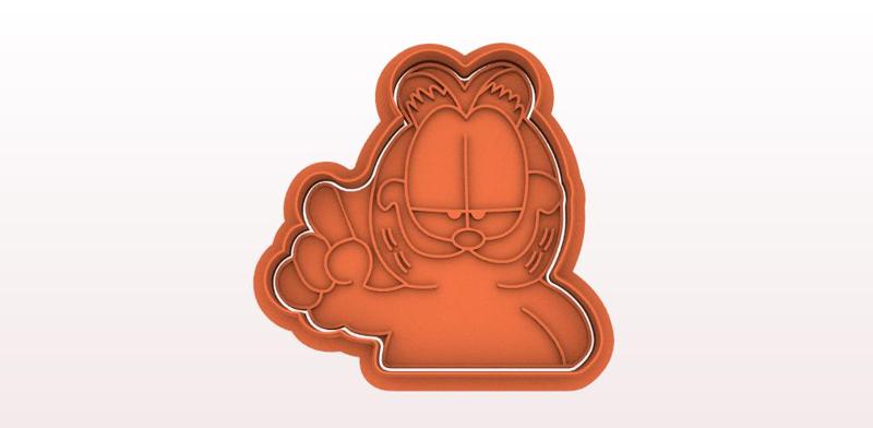 GARFIELD CUTTER AND STAMP