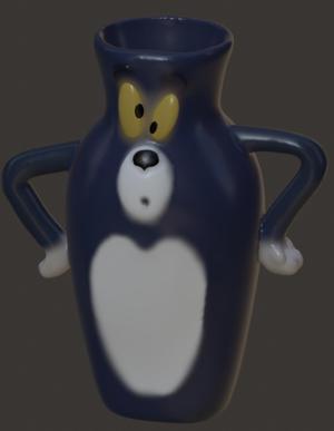 TOM CAT VASE - PLANT POT - TOM AND JERRY