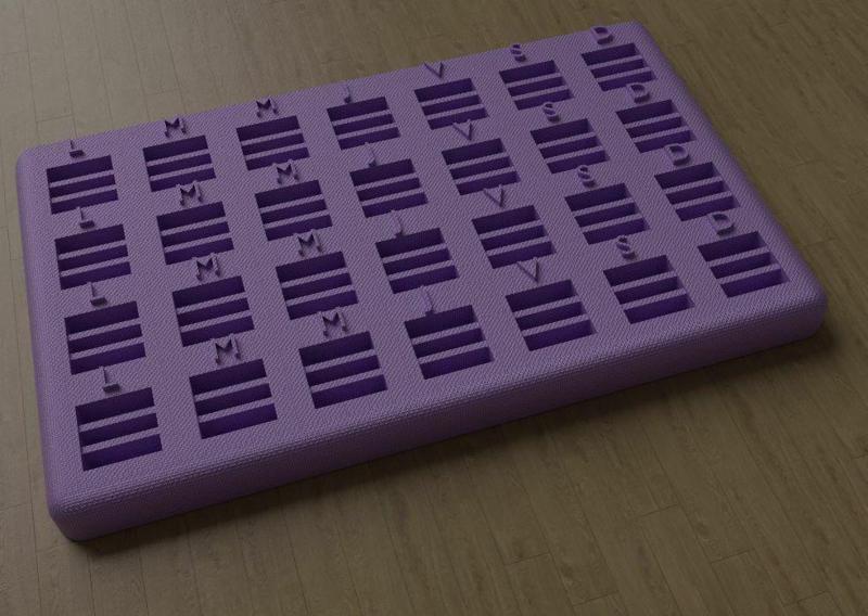 Monthly pill dispenser with separations