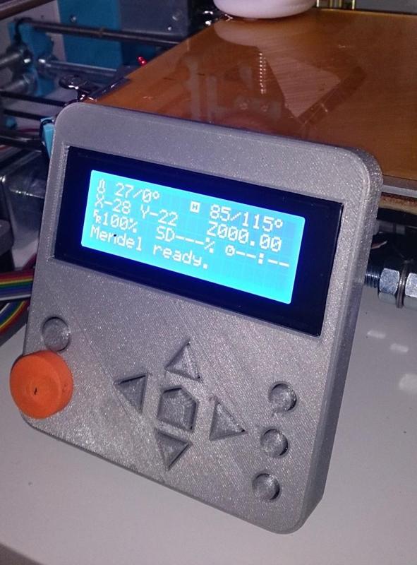 Reprapworld keypad and display case