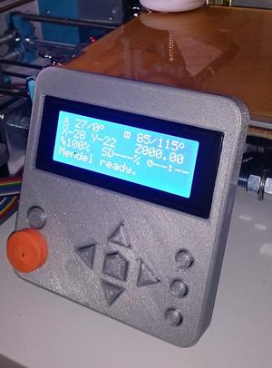 Reprapworld keypad and display case