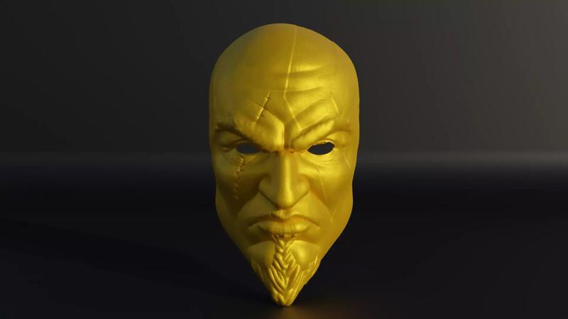 Kratos The God Of War Face Mask