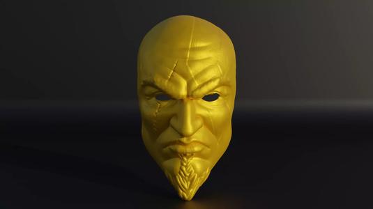 Kratos The God Of War Face Mask