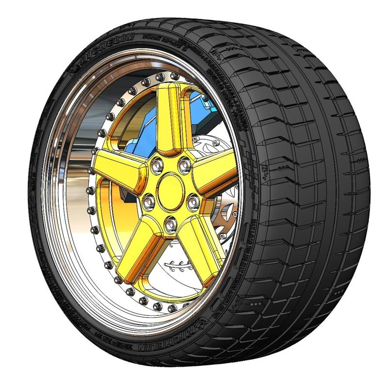 AC Schnitzer E30 18 inch wheels Scale 1/24