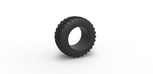 Diecast offroad tire 47 Scale 1:25