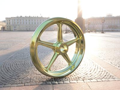 Kawasaki KVA5 wheel for Superbike 1/12