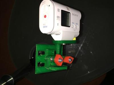 Sony HDR-AS100V Cam Mount (with Adapter for car phone holder)