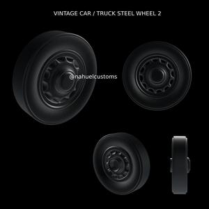 VINTAGE CAR / TRUCK STEEL WHEEL 2