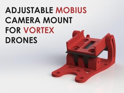 Adjustable Mobius Camera Mount for Vortex Drones