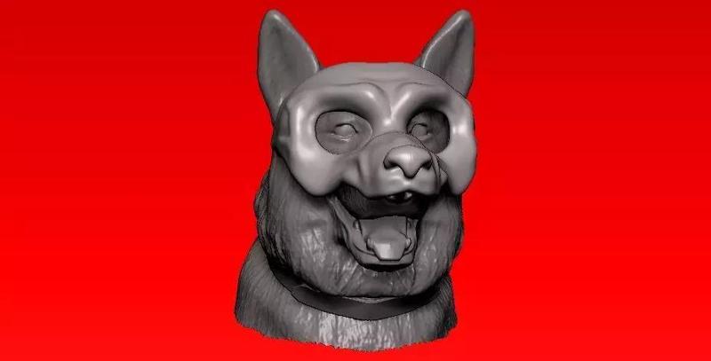 Mask Dog Funny - cosplay - 3D print