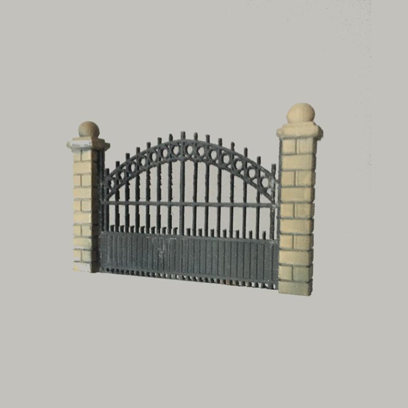 Wall with gate H0