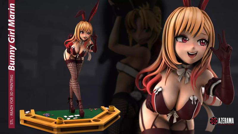 MARIN BUNNYGIRL STL READY FOR 3D PRINTING