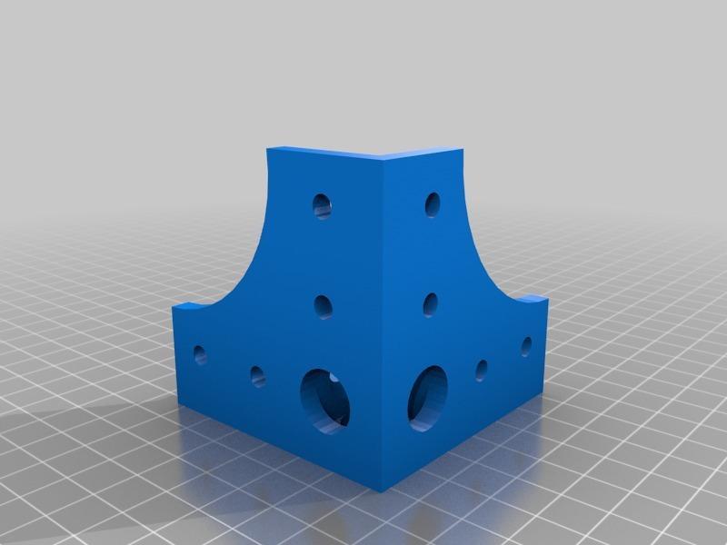 20x20 mm extrusion corner connector for m6 screws