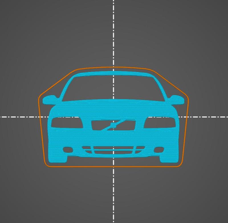 Volvo S80 Mk1 1998-2003 key silhouette